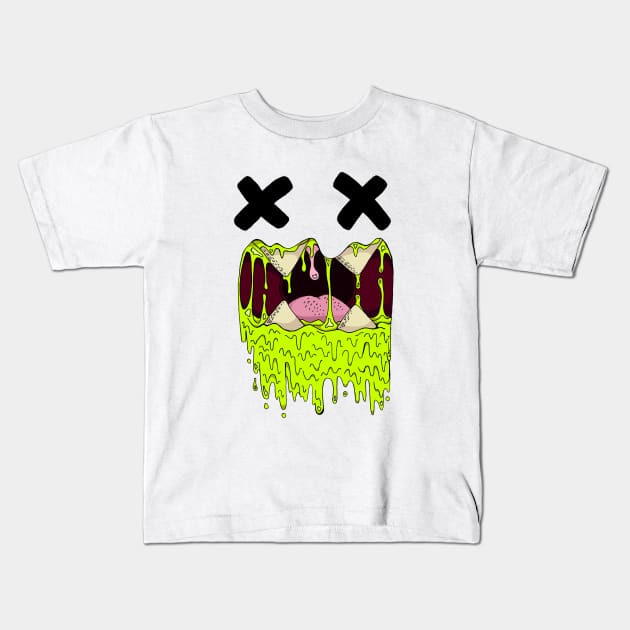 Monster Head Kids T-Shirt by ogfx